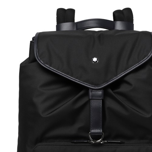 Montblanc Black Nylon Backpack.