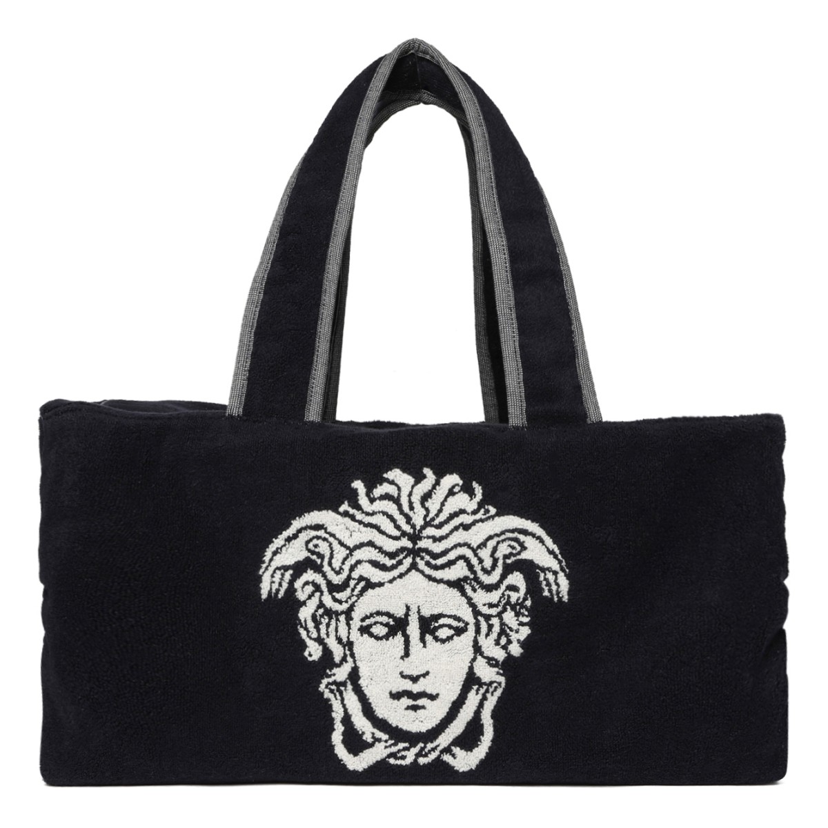 Versace Black Medusa Terry Tote Bag.