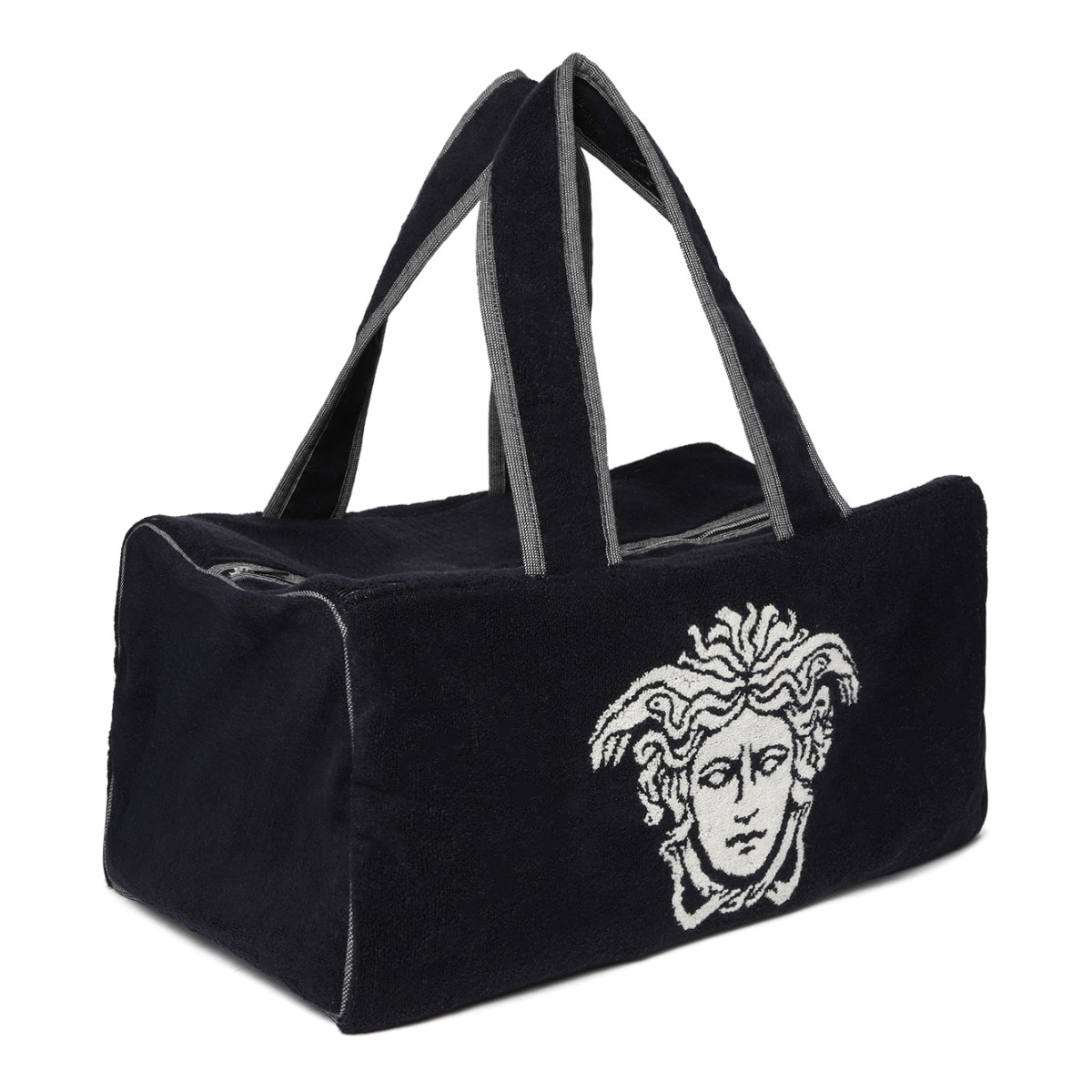 Versace Black Medusa Terry Tote Bag.