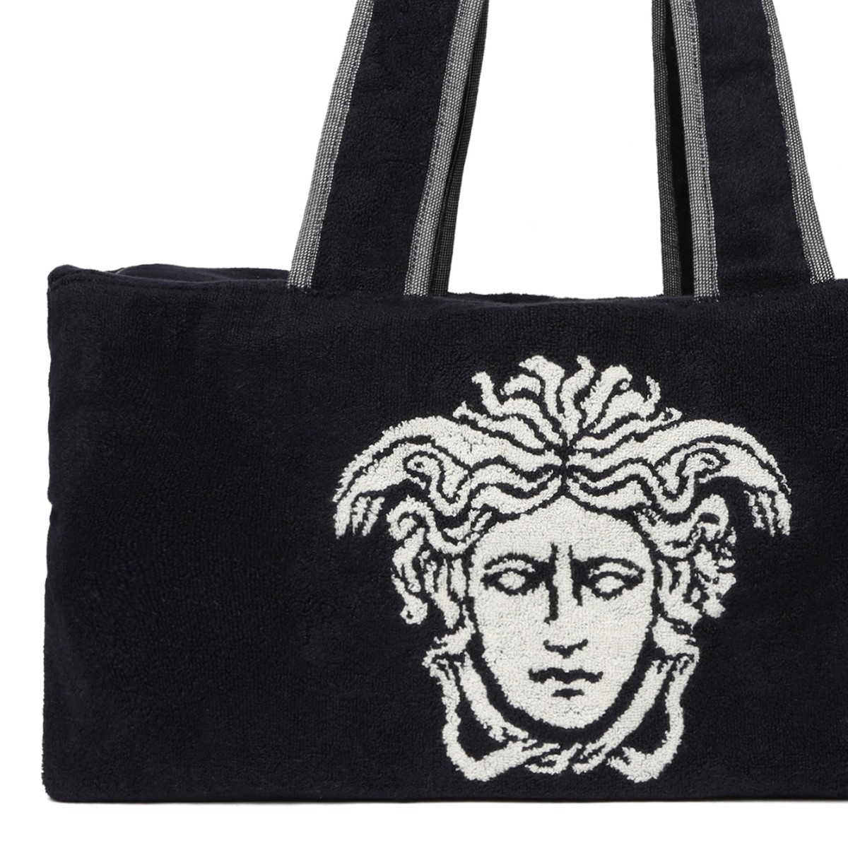 Versace Black Medusa Terry Tote Bag.