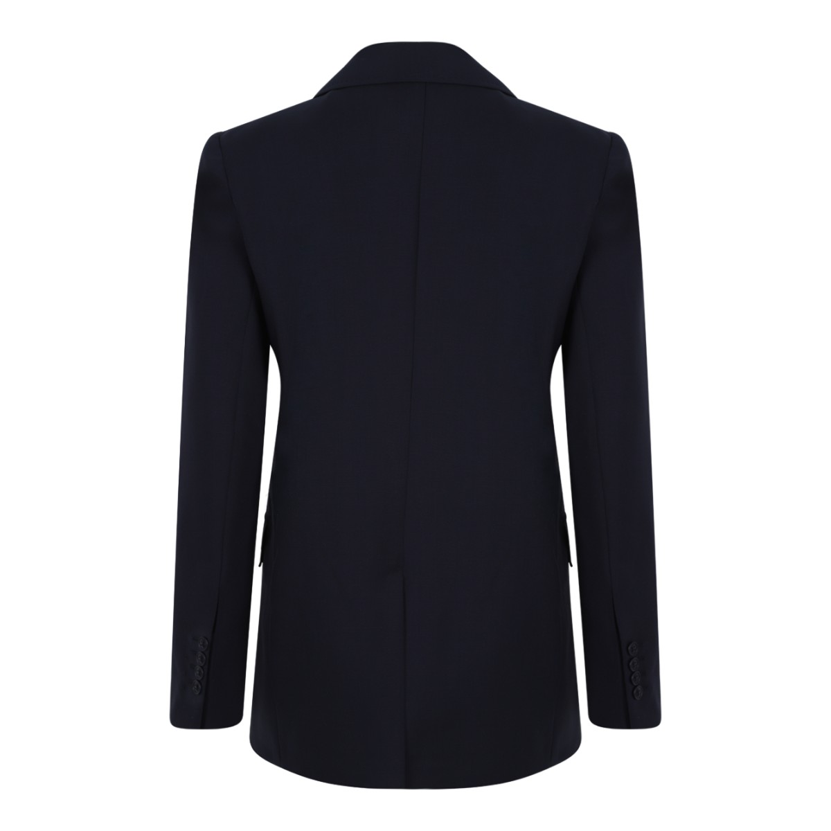 Max Mara Navy Tailored Wool Blazer.