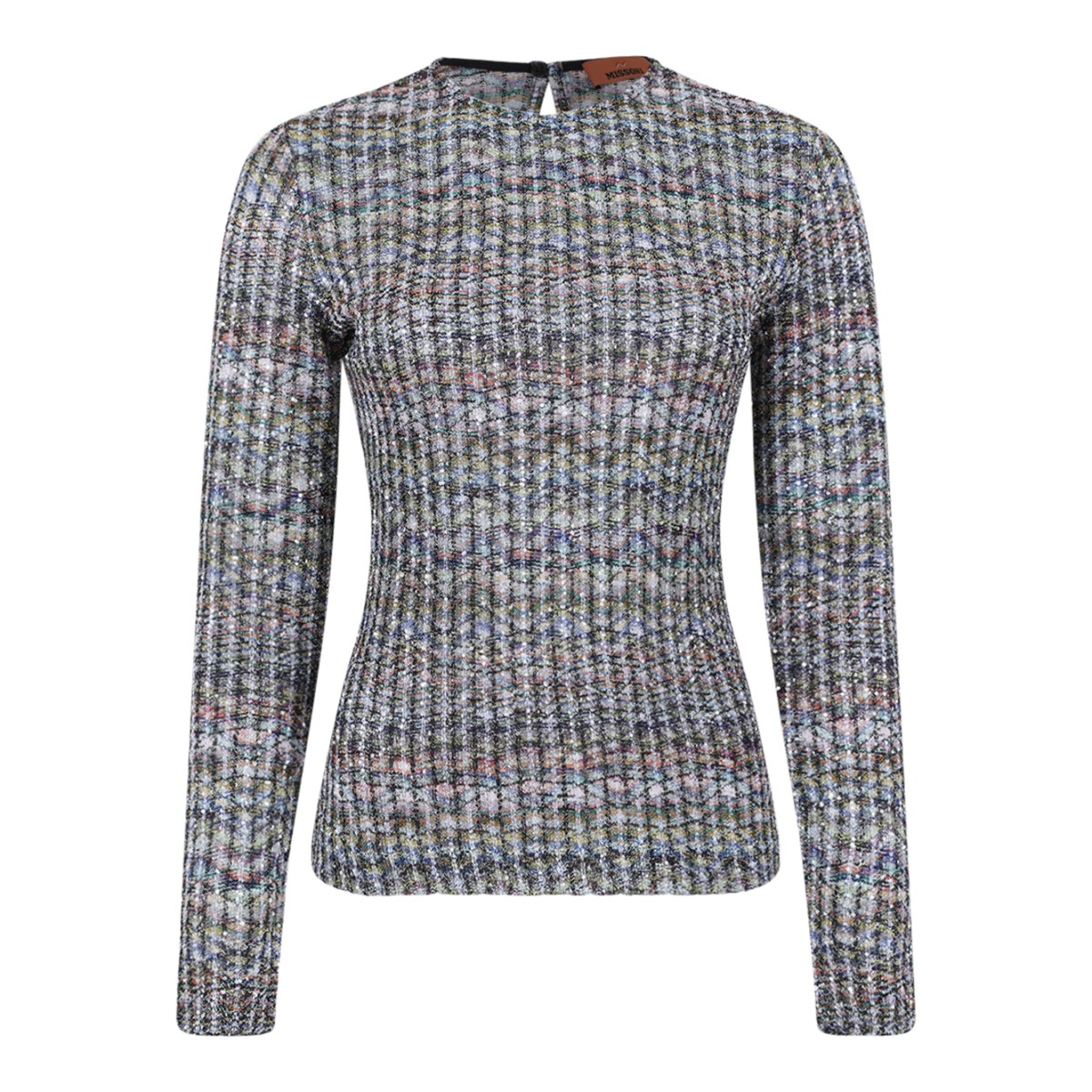 Missoni Multicolor Knit Long-Sleeve Top.