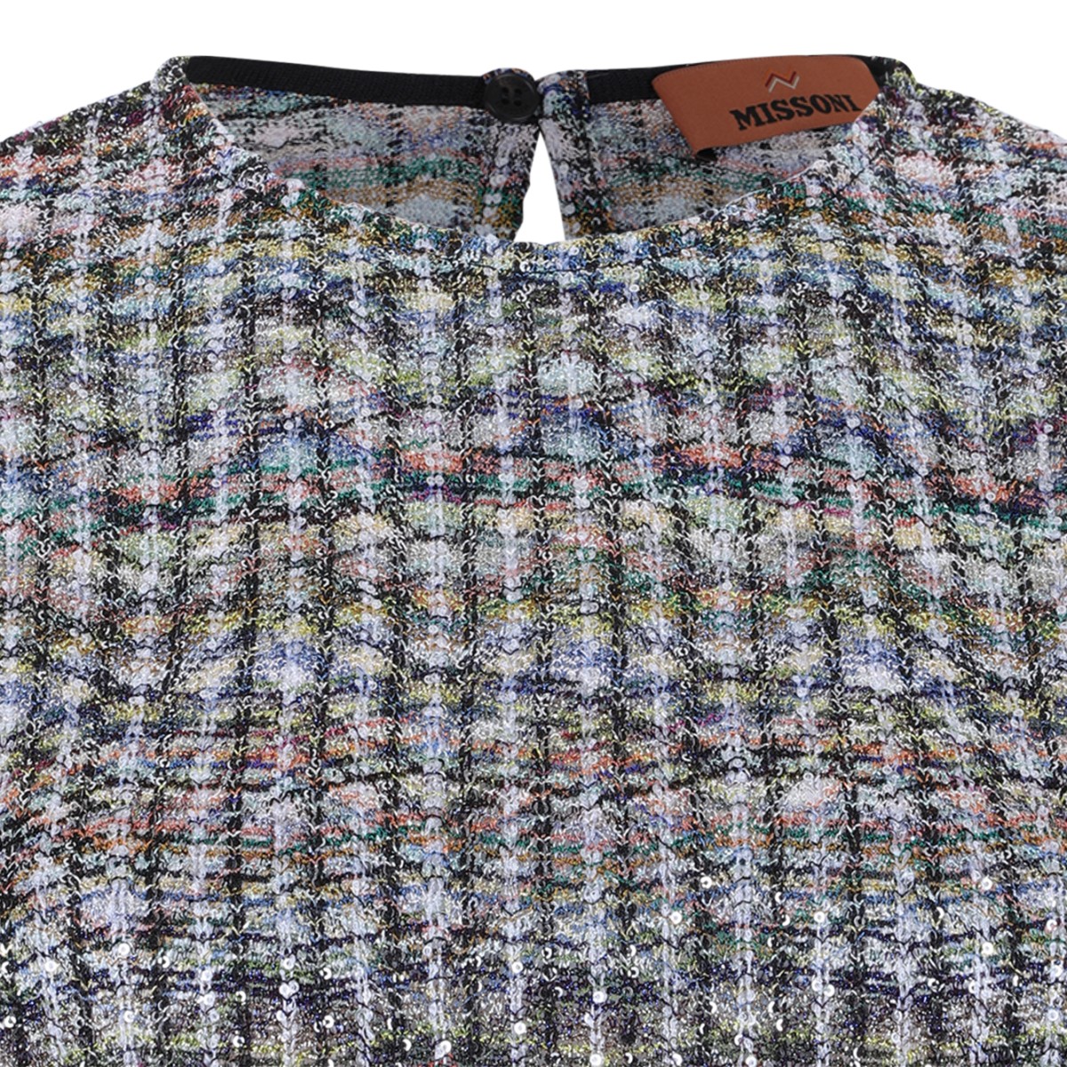 Missoni Multicolor Knit Long-Sleeve Top.