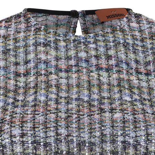 Missoni Multicolor Knit Long-Sleeve Top.