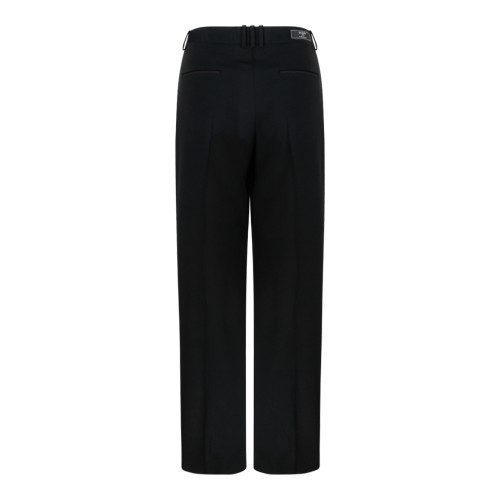 Balmain Black Tailored Wool Trousers. 2
