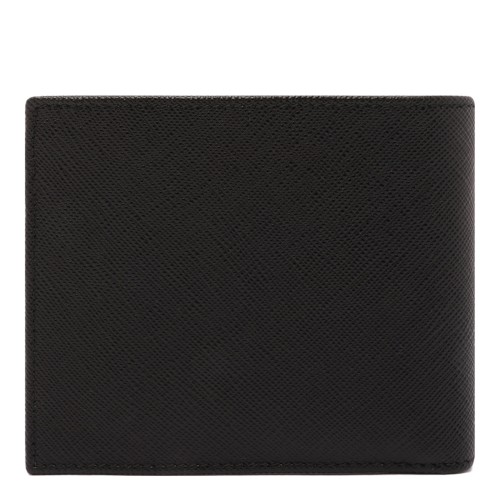 Prada Black Saffiano Leather Wallet. 2