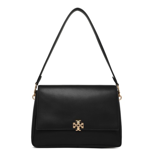 Tory Burch Black Leather Shoulder Bag.