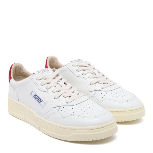 Autry White Leather Low-Top Sneakers. 2