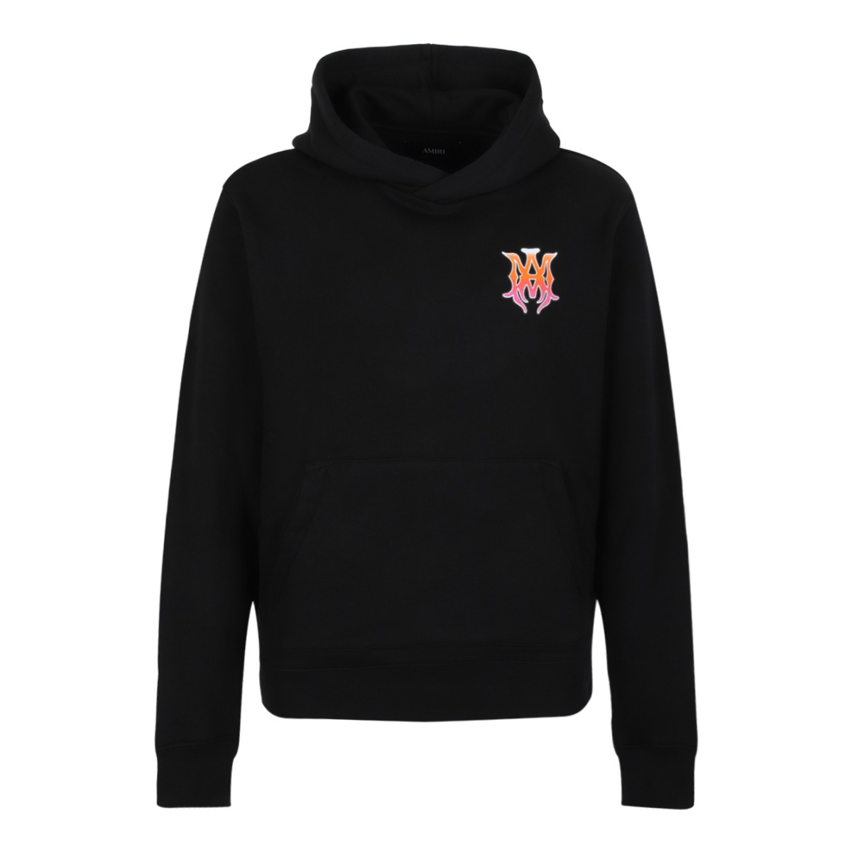 Amiri Black Logo Cotton Hoodie.