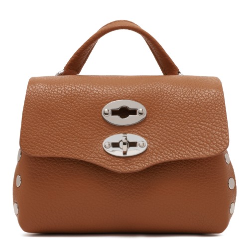 Zanellato Postina Tan Leather Top Handle Bag.