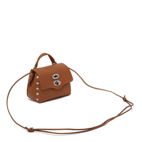 Zanellato Postina Tan Leather Top Handle Bag.