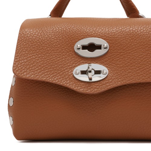 Zanellato Postina Tan Leather Top Handle Bag.
