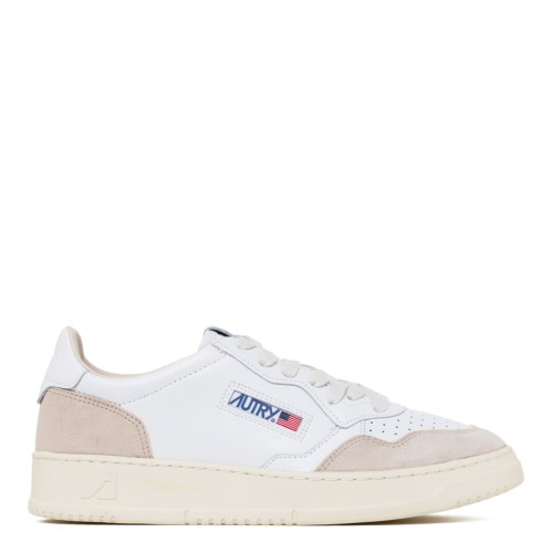 Autry White Medalist Sneakers.