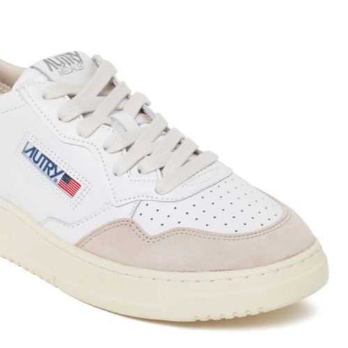 Autry White Medalist Sneakers.
