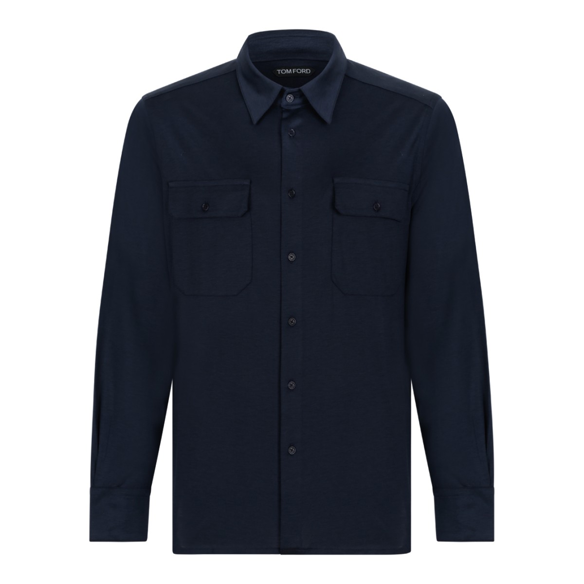 Tom Ford Navy Wool Overshirt.