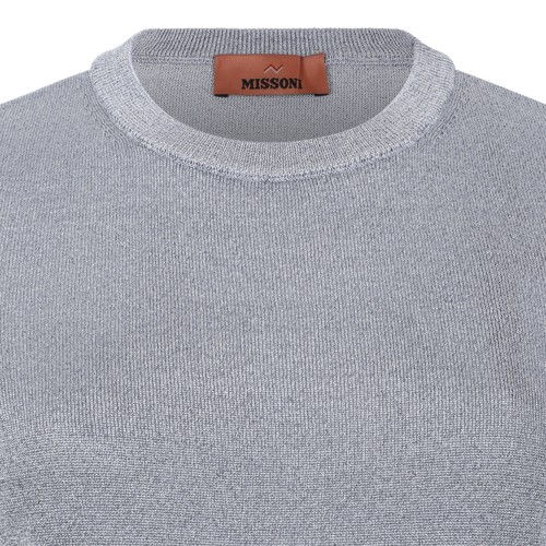 Missoni Light Grey Wool T-Shirt.
