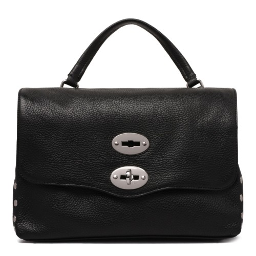 Zanellato Black Leather Top-Handle Bag.