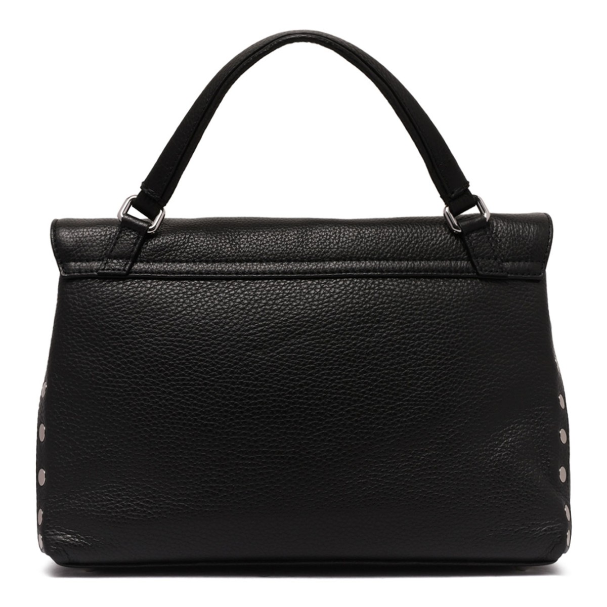 Zanellato Black Leather Top-Handle Bag.