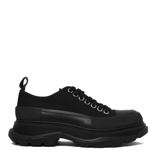 Alexander McQueen Black Tread Slick Sneakers.