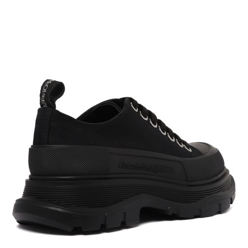Alexander McQueen Black Tread Slick Sneakers.