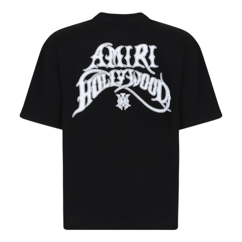 Amiri Black Logo Cotton T-Shirt. 2