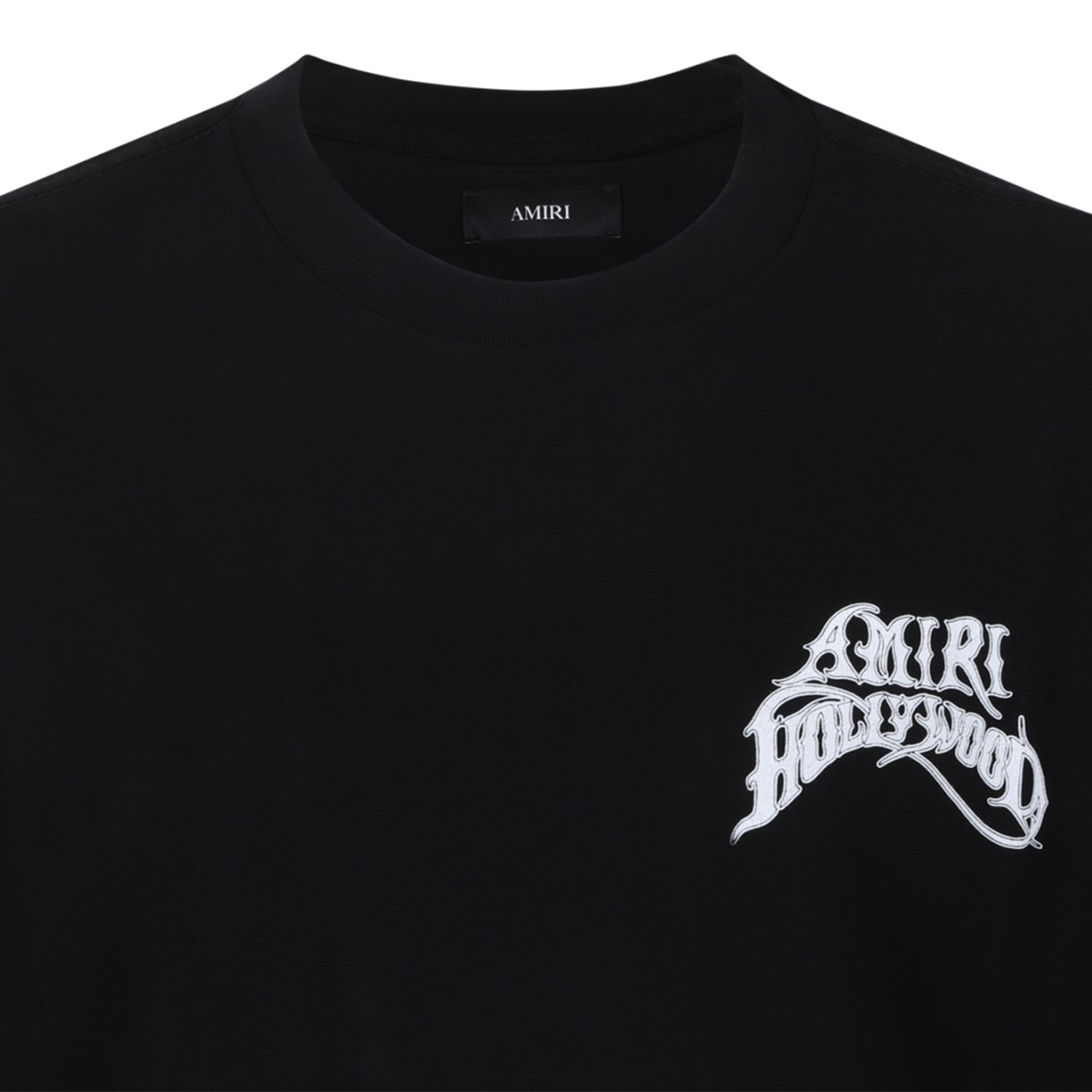 Amiri Black Logo Cotton T-Shirt.