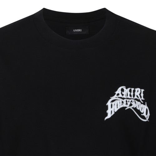 Amiri Black Logo Cotton T-Shirt.