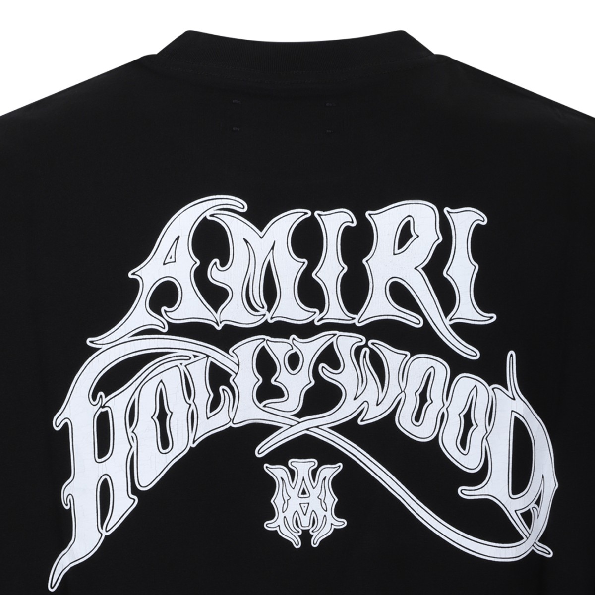 Amiri Black Logo Cotton T-Shirt.