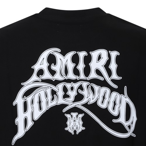 Amiri Black Logo Cotton T-Shirt.