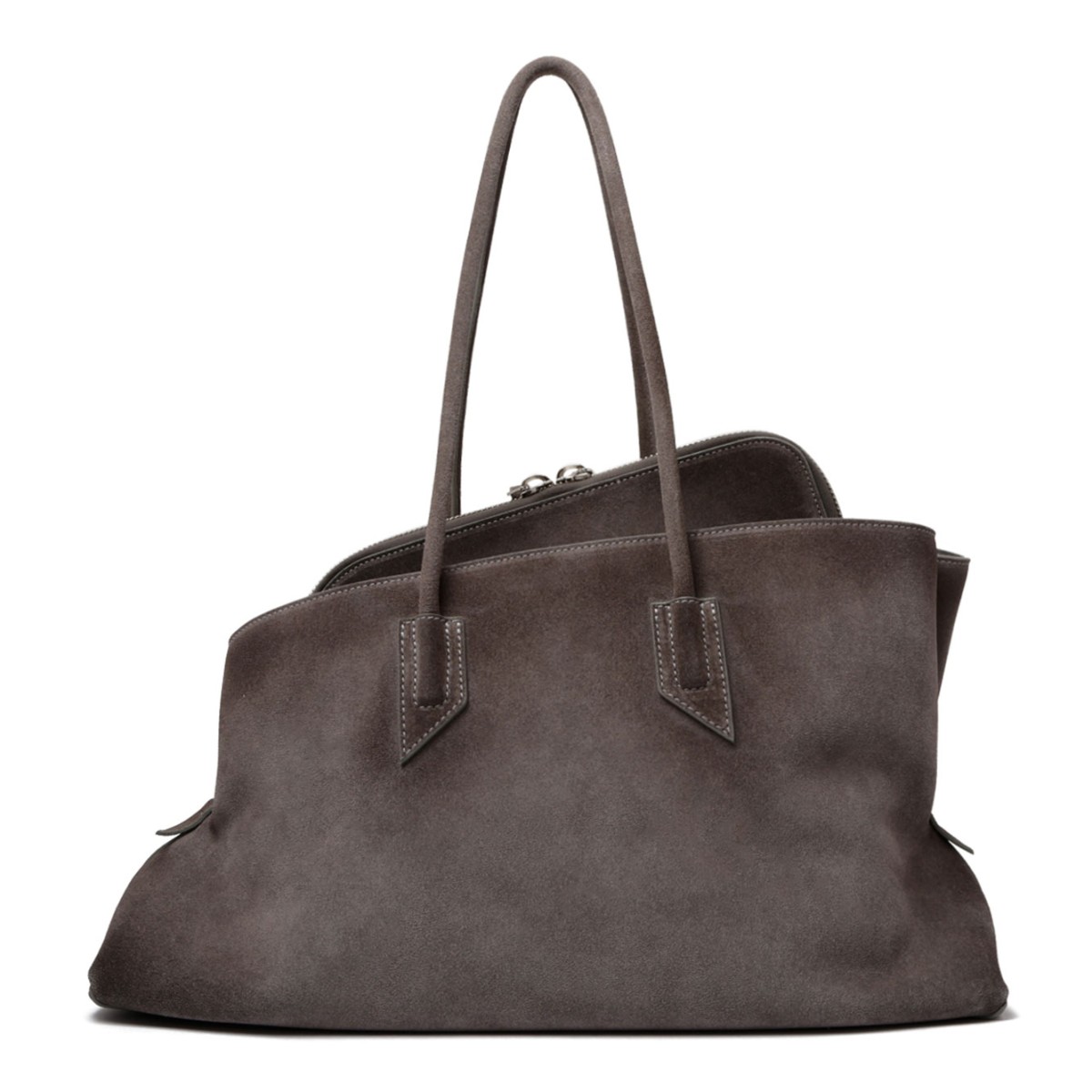 The Attico Dark Grey La Passeggiata Medium Bag.