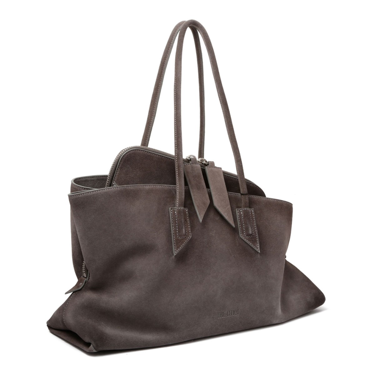 The Attico Dark Grey La Passeggiata Medium Bag.