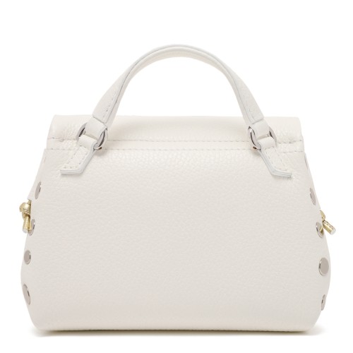 Zanellato Postina White Leather Top Handle Bag. 2