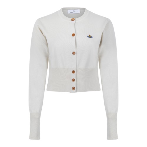 Vivienne Westwood Ivory Wool Cardigan.