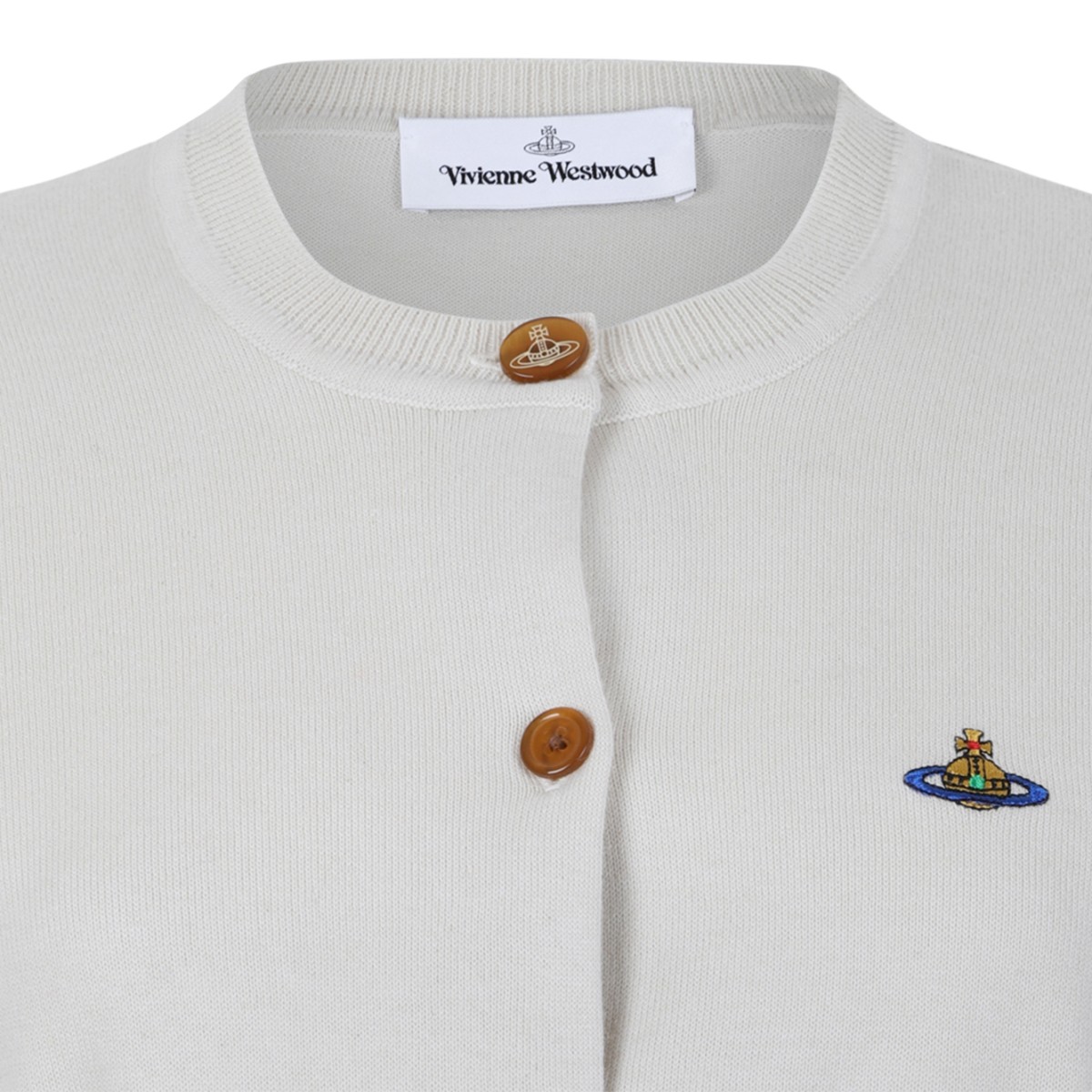 Vivienne Westwood Ivory Wool Cardigan.