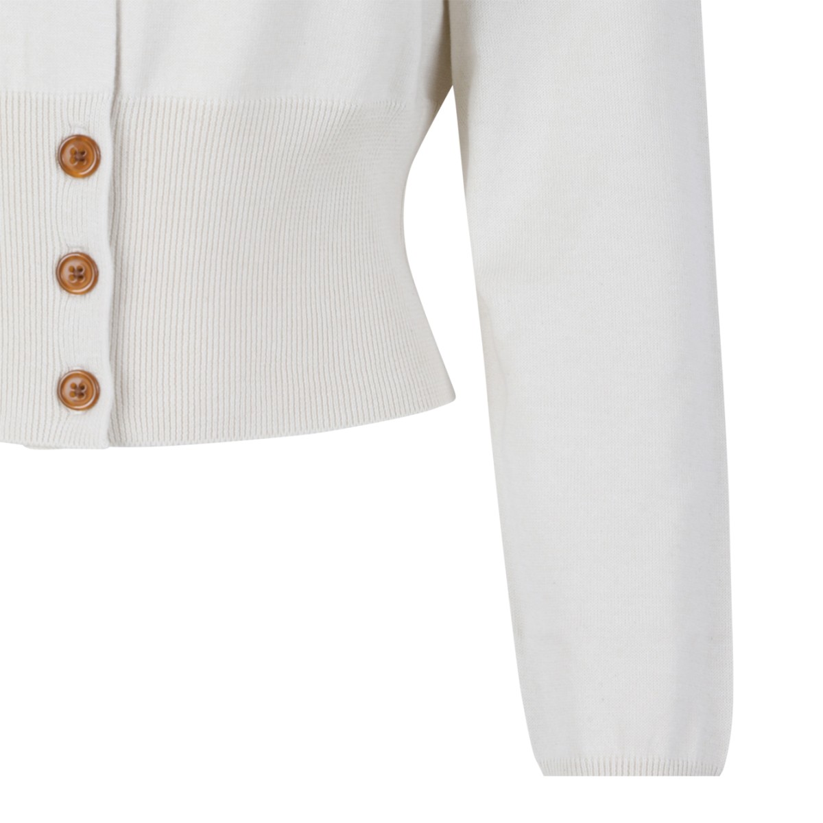 Vivienne Westwood Ivory Wool Cardigan.