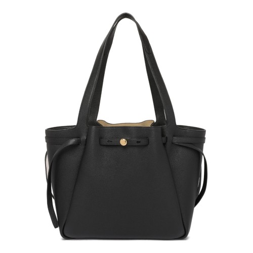 Tory Burch Black Shopping Bag.