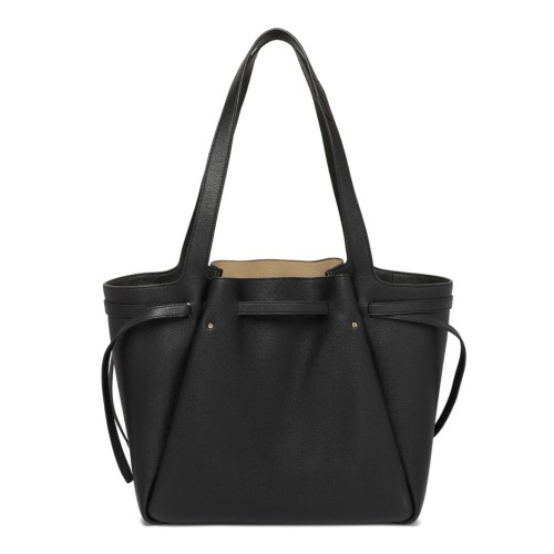 Tory Burch Black Shopping Bag.