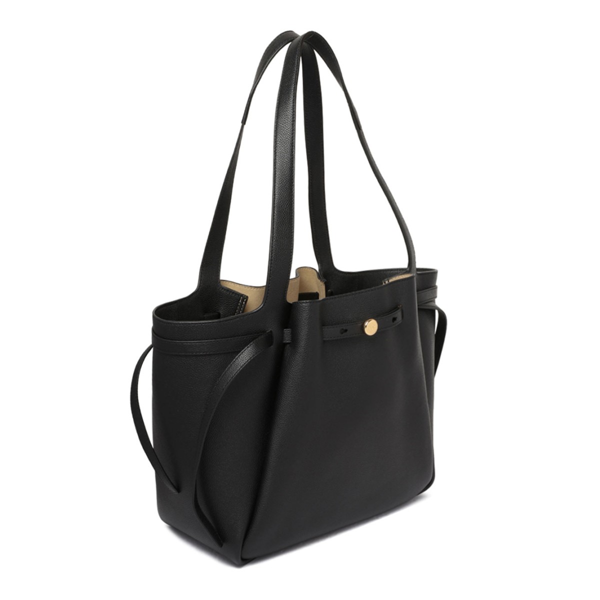 Tory Burch Black Shopping Bag.