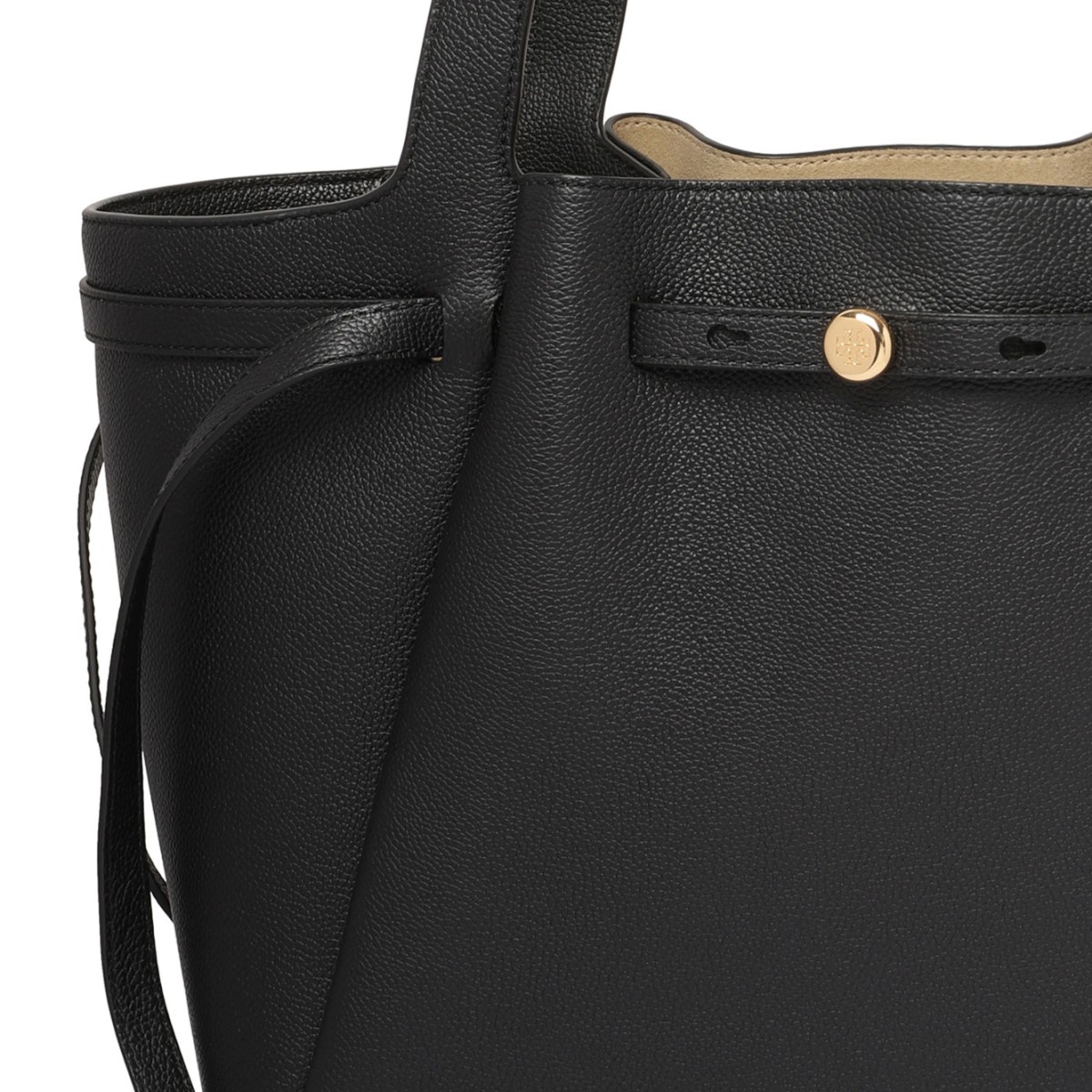 Tory Burch Black Shopping Bag.