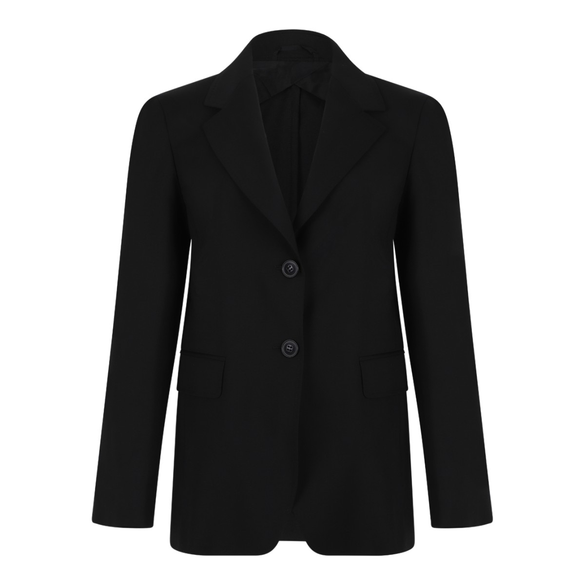 Max Mara Black Tailored Wool Blazer.