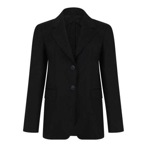 Max Mara Black Tailored Wool Blazer.