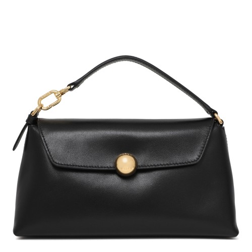 Furla Black Leather Shoulder Bag.