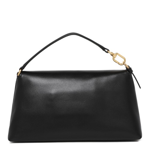 Furla Black Leather Shoulder Bag.