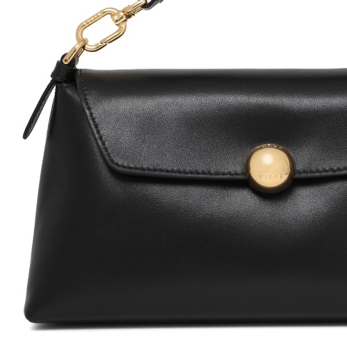 Furla Black Leather Shoulder Bag.