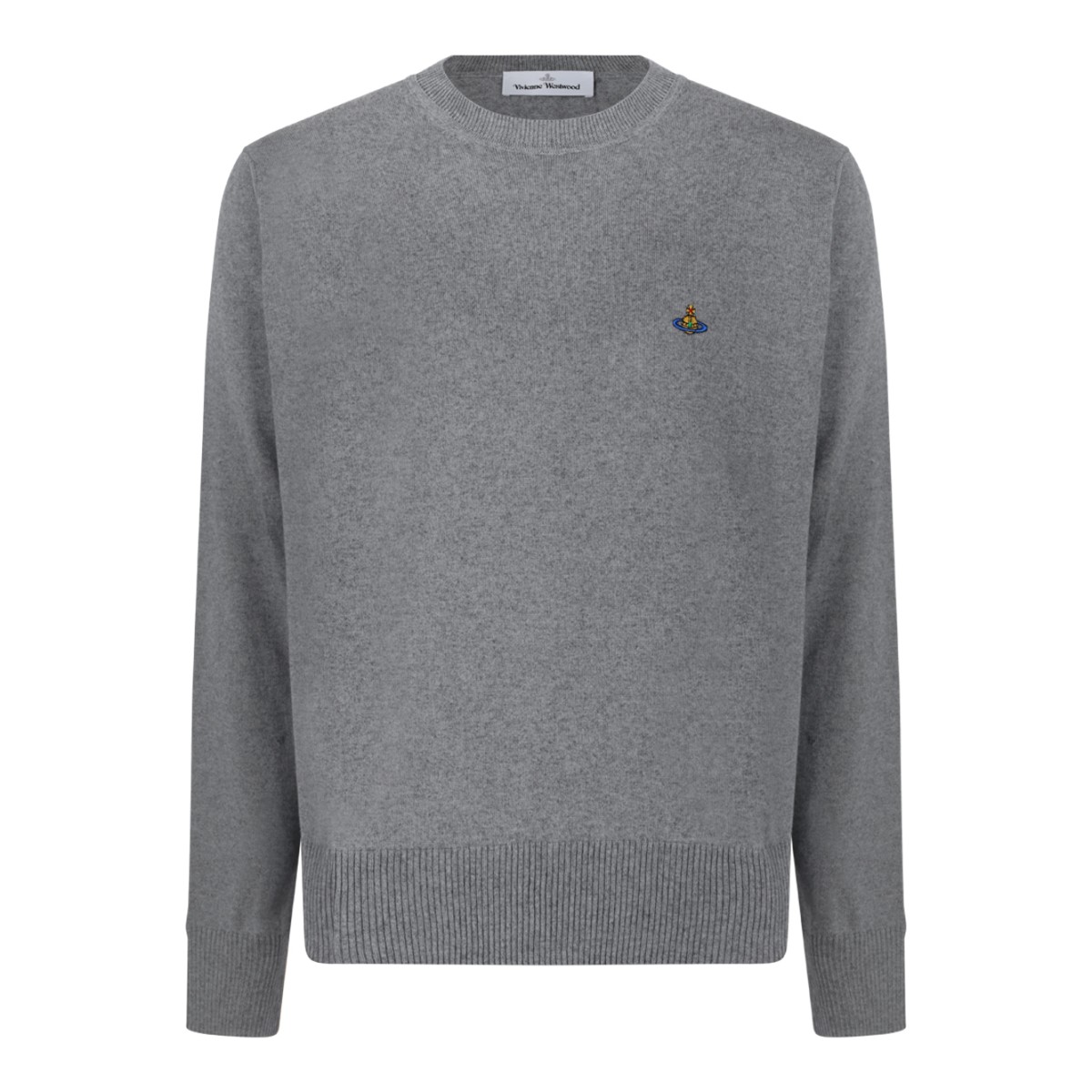 Vivienne Westwood Grey Wool Orb Sweater.