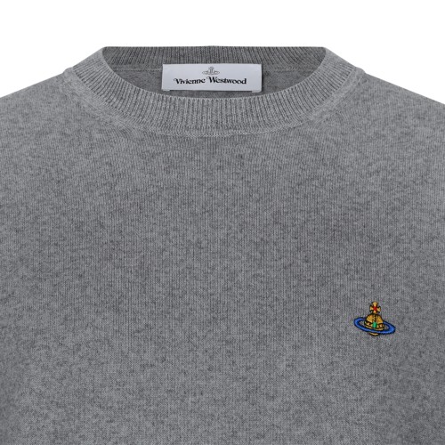 Vivienne Westwood Grey Wool Orb Sweater.