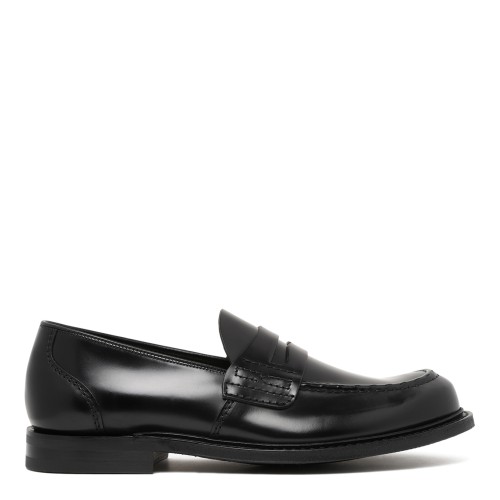 Church's Black Leather Penny Loafers.