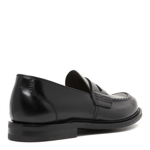 Church's Black Leather Penny Loafers.