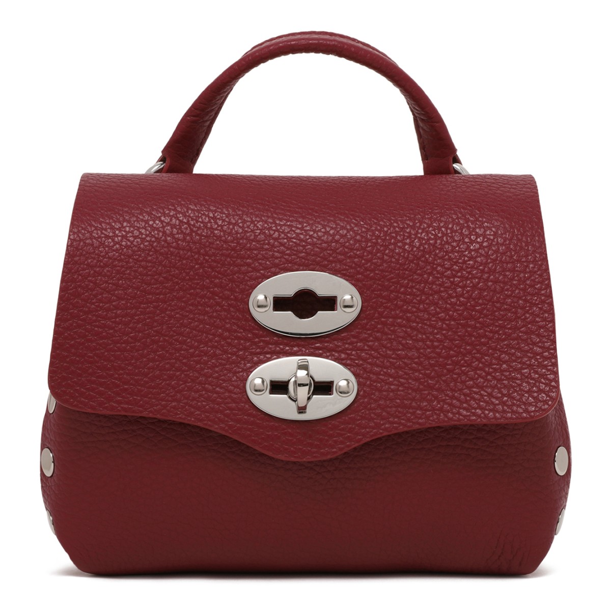 Zanellato Postina Red Leather Top Handle Bag.