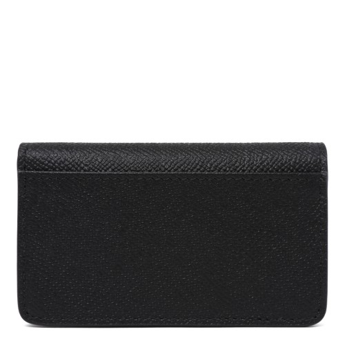 Maison Margiela Black Grained Leather Wallet. 2